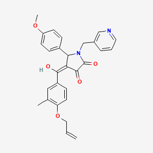 3-hydroxy-5-(4-methoxyphenyl)-4-[3-methyl-4-(prop-2-en-1-yloxy)benzoyl]-1-[(pyridin-3-yl)methyl]-2,5-dihydro-1H-pyrrol-2-one