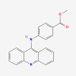 molecular formula C21H16N2O2 B11641923 p-(9-Acridinylamino)benzoic acid methyl ester hydrochloride CAS No. 51207-87-5