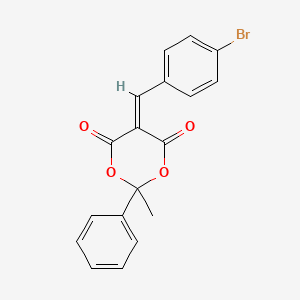 5-[(4-Bromophenyl)methylidene]-2-methyl-2-phenyl-1,3-dioxane-4,6-dione