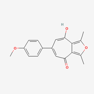 8-hydroxy-6-(4-methoxyphenyl)-1,3-dimethyl-4H-cyclohepta[c]furan-4-one