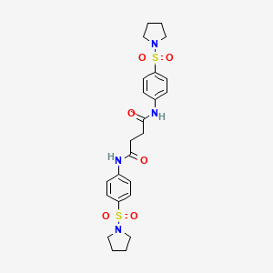 N,N'-bis[4-(pyrrolidin-1-ylsulfonyl)phenyl]butanediamide