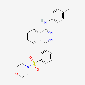 4-[4-methyl-3-(morpholin-4-ylsulfonyl)phenyl]-N-(4-methylphenyl)phthalazin-1-amine