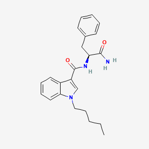 molecular formula C23H27N3O2 B1164203 (S)-N-(1-amino-1-oxo-3-phenylpropan-2-yl)-1-pentyl-1H-indole-3-carboxamide 