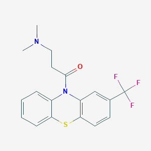 3-(dimethylamino)-1-[2-(trifluoromethyl)-10H-phenothiazin-10-yl]propan-1-one