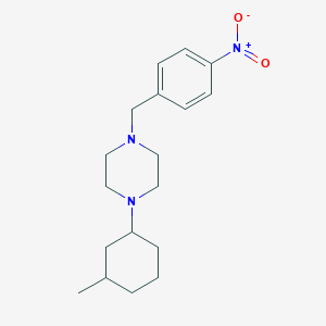 1-(3-Methylcyclohexyl)-4-[(4-nitrophenyl)methyl]piperazine