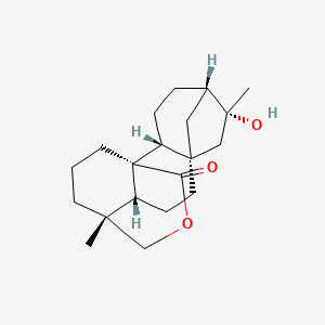 molecular formula C20H30O3 B1164228 (1R,2R,5S,6R,8S,11R,12R)-6-hydroxy-6,12-dimethyl-14-oxapentacyclo[10.3.3.15,8.01,11.02,8]nonadecan-15-one CAS No. 149249-32-1