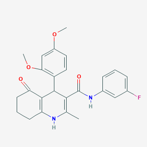 4-(2,4-Dimethoxyphenyl)-N-(3-fluorophenyl)-2-methyl-5-oxo-1,4,5,6,7,8-hexahydroquinoline-3-carboxamide