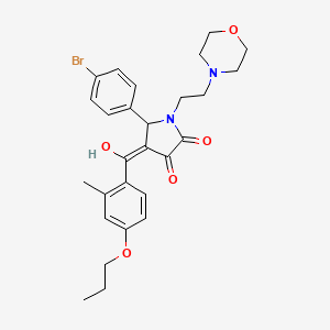 5-(4-bromophenyl)-3-hydroxy-4-[(2-methyl-4-propoxyphenyl)carbonyl]-1-[2-(morpholin-4-yl)ethyl]-1,5-dihydro-2H-pyrrol-2-one