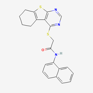 N1-(1-naphthyl)-2-(6,5]thieno[2,3-d]pyrimidin-4-ylsulfanyl)acetamide