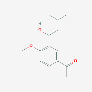 molecular formula C14H20O3 B1164245 1-(3-(1-Hydroxy-3-methylbutyl)-4-methoxyphenyl)ethan-1-one CAS No. 148044-44-4