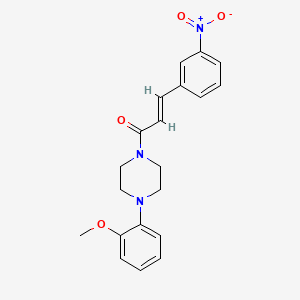 (E)-1-[4-(2-methoxyphenyl)piperazin-1-yl]-3-(3-nitrophenyl)prop-2-en-1-one