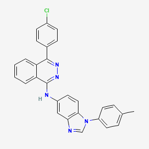 4-(4-chlorophenyl)-N-[1-(4-methylphenyl)-1H-benzimidazol-5-yl]phthalazin-1-amine