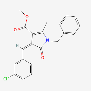 methyl (4Z)-1-benzyl-4-(3-chlorobenzylidene)-2-methyl-5-oxo-4,5-dihydro-1H-pyrrole-3-carboxylate