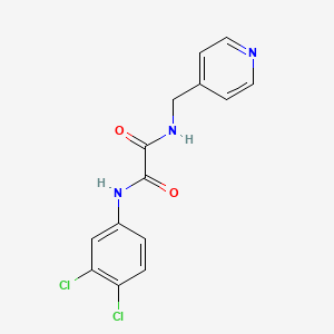 molecular formula C14H11Cl2N3O2 B11642551 N-(3,4-dichlorophenyl)-N'-(pyridin-4-ylmethyl)ethanediamide 