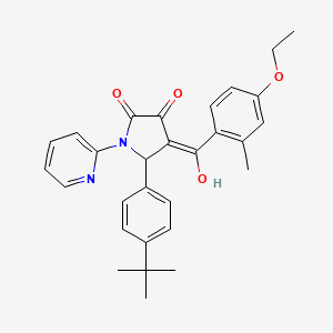 5-(4-tert-butylphenyl)-4-[(4-ethoxy-2-methylphenyl)carbonyl]-3-hydroxy-1-(pyridin-2-yl)-1,5-dihydro-2H-pyrrol-2-one