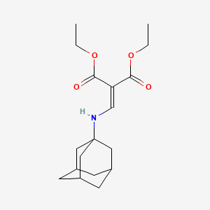 1,3-Diethyl 2-{[(adamantan-1-YL)amino]methylidene}propanedioate