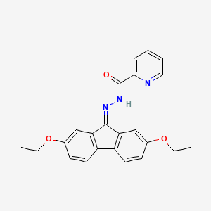 N'-(2,7-diethoxy-9H-fluoren-9-ylidene)pyridine-2-carbohydrazide