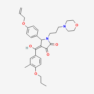 3-hydroxy-4-[(3-methyl-4-propoxyphenyl)carbonyl]-1-[3-(morpholin-4-yl)propyl]-5-[4-(prop-2-en-1-yloxy)phenyl]-1,5-dihydro-2H-pyrrol-2-one