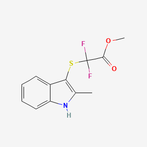 methyl 2,2-difluoro-2-[(2-methyl-1H-indol-3-yl)sulfanyl]acetate