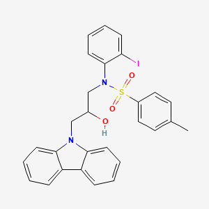 N-[3-(9H-carbazol-9-yl)-2-hydroxypropyl]-N-(2-iodophenyl)-4-methylbenzenesulfonamide