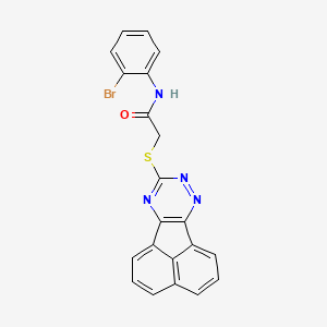 2-(acenaphtho[1,2-e][1,2,4]triazin-9-ylsulfanyl)-N-(2-bromophenyl)acetamide