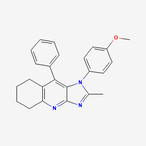 1-(4-methoxyphenyl)-2-methyl-9-phenyl-5,6,7,8-tetrahydro-1H-imidazo[4,5-b]quinoline