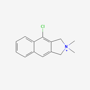 molecular formula C14H15ClN+ B11642967 4-Chloro-2,2-dimethyl-2,3-dihydro-1H-benzo[f]isoindolium 