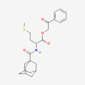 2-oxo-2-phenylethyl N-(tricyclo[3.3.1.1~3,7~]dec-1-ylcarbonyl)methioninate