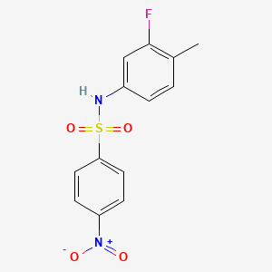 N-(3-fluoro-4-methylphenyl)-4-nitrobenzenesulfonamide