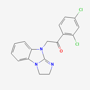 1-(2,4-dichlorophenyl)-2-(2,3-dihydro-9H-imidazo[1,2-a]benzimidazol-9-yl)ethanone