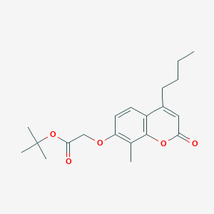 tert-butyl [(4-butyl-8-methyl-2-oxo-2H-chromen-7-yl)oxy]acetate