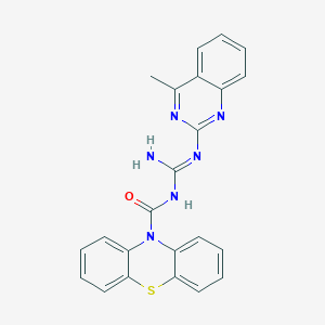 N-(4-Methyl-quinazolin-2-yl)-N'-(phenothiazine-10-carbonyl)-guanidine