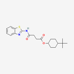 (4-tert-butylcyclohexyl) 4-(1,3-benzothiazol-2-ylamino)-4-oxobutanoate