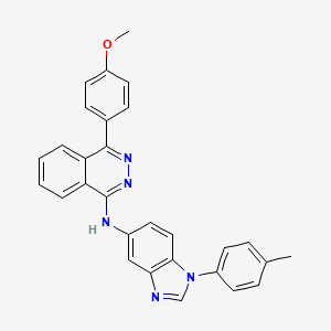 molecular formula C29H23N5O B11643263 N-[(1E)-4-(4-methoxyphenyl)phthalazin-1(2H)-ylidene]-1-(4-methylphenyl)-1H-benzimidazol-5-amine 