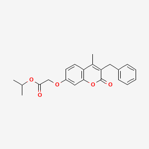 propan-2-yl 2-[(3-benzyl-4-methyl-2-oxo-2H-chromen-7-yl)oxy]acetate