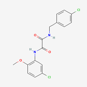 molecular formula C16H14Cl2N2O3 B11643297 N-(4-chlorobenzyl)-N'-(5-chloro-2-methoxyphenyl)ethanediamide 