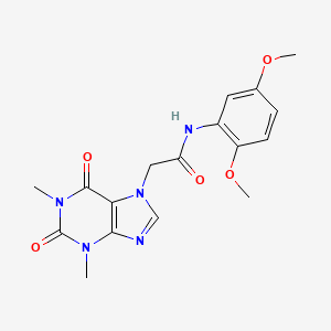 N-(2,5-dimethoxyphenyl)-2-(1,3-dimethyl-2,6-dioxo-1,2,3,6-tetrahydro-7H-purin-7-yl)acetamide