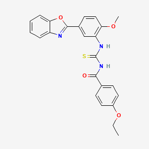 N-{[5-(1,3-benzoxazol-2-yl)-2-methoxyphenyl]carbamothioyl}-4-ethoxybenzamide