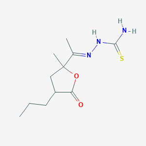 (2E)-2-[1-(2-methyl-5-oxo-4-propyltetrahydrofuran-2-yl)ethylidene]hydrazinecarbothioamide