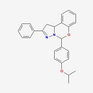 5-(4-Isopropoxyphenyl)-2-phenyl-1,10b-dihydropyrazolo[1,5-c][1,3]benzoxazine