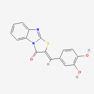 (2Z)-2-(3,4-dihydroxybenzylidene)[1,3]thiazolo[3,2-a]benzimidazol-3(2H)-one