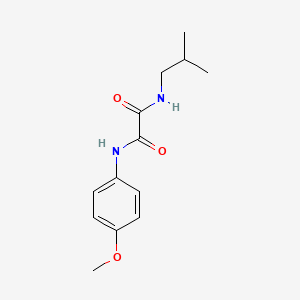 N-(4-methoxyphenyl)-N'-(2-methylpropyl)ethanediamide