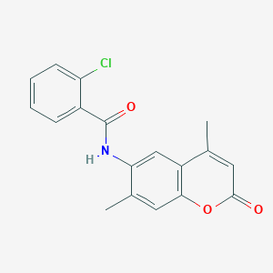 2-Chloro-N-(4,7-dimethyl-2-oxo-2H-chromen-6-yl)-benzamide