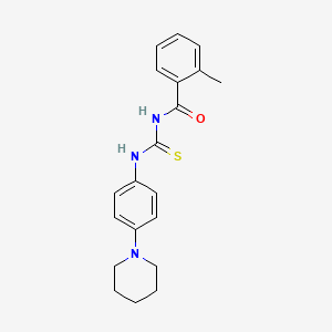 2-methyl-N-{[4-(piperidin-1-yl)phenyl]carbamothioyl}benzamide