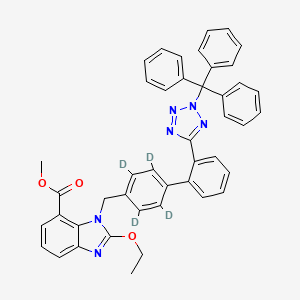 molecular formula C₄₄H₃₂D₄N₆O₃ B1164360 N-Trityl Candesartan Methyl Ester-d4 