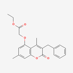 ethyl 2-[(3-benzyl-4,7-dimethyl-2-oxo-2H-chromen-5-yl)oxy]acetate