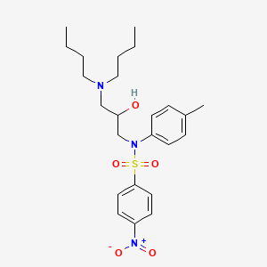 N-[3-(dibutylamino)-2-hydroxypropyl]-N-(4-methylphenyl)-4-nitrobenzenesulfonamide