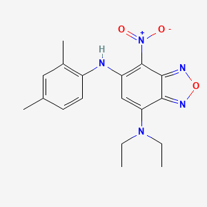 N~6~-(2,4-dimethylphenyl)-N~4~,N~4~-diethyl-7-nitro-2,1,3-benzoxadiazole-4,6-diamine