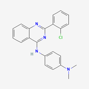 molecular formula C22H19ClN4 B11643715 N'-[2-(2-chlorophenyl)quinazolin-4-yl]-N,N-dimethylbenzene-1,4-diamine 