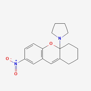 1-(7-Nitro-1,2,3,4-tetrahydro-xanthen-4a-yl)-pyrrolidine